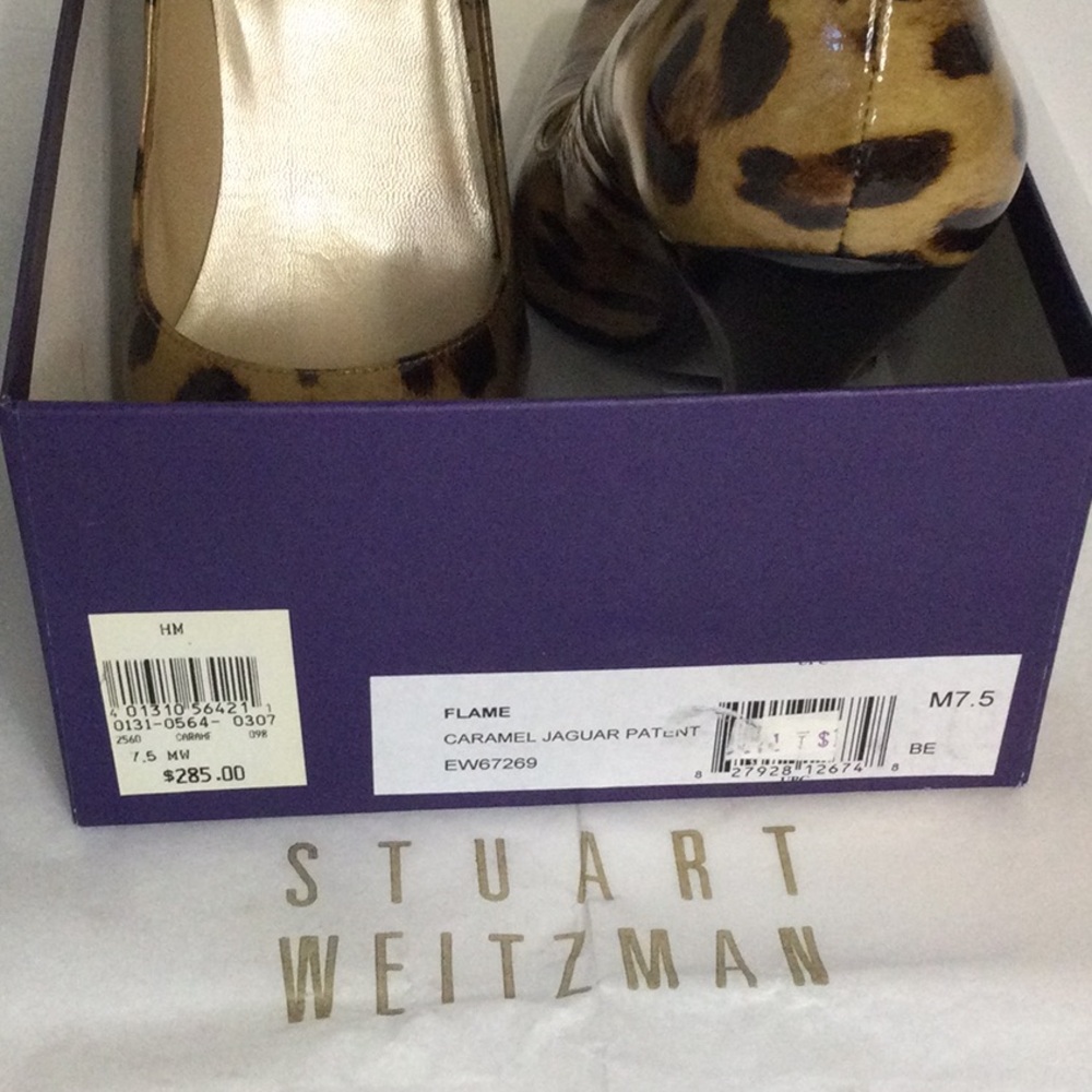 High heels pumps. Flame. Caramel jaguar patent, in the box. - Picture 7 of 7